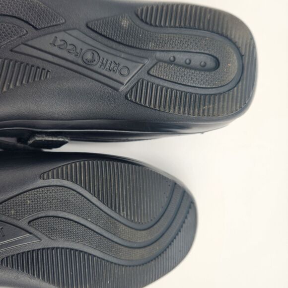 Orthofeet Womens Loafer Shoes Size 10.5 N Chelsea 817 Black Leather Diabetic - Picture 13 of 14